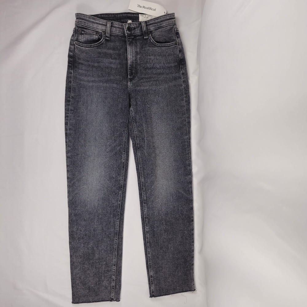 Rag & Bone Womens Jeans Black/Grey Sz 25 26x37 2% Elastane 81% Cotton